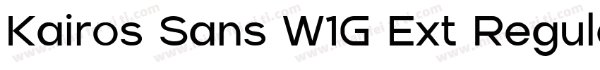 Kairos Sans W1G Ext Regular字体转换